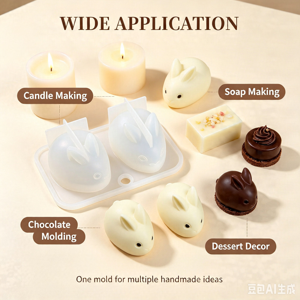 3D Mini Rabbit Silicone Mold F - đánh giá và giá Bunny Cake Mold
