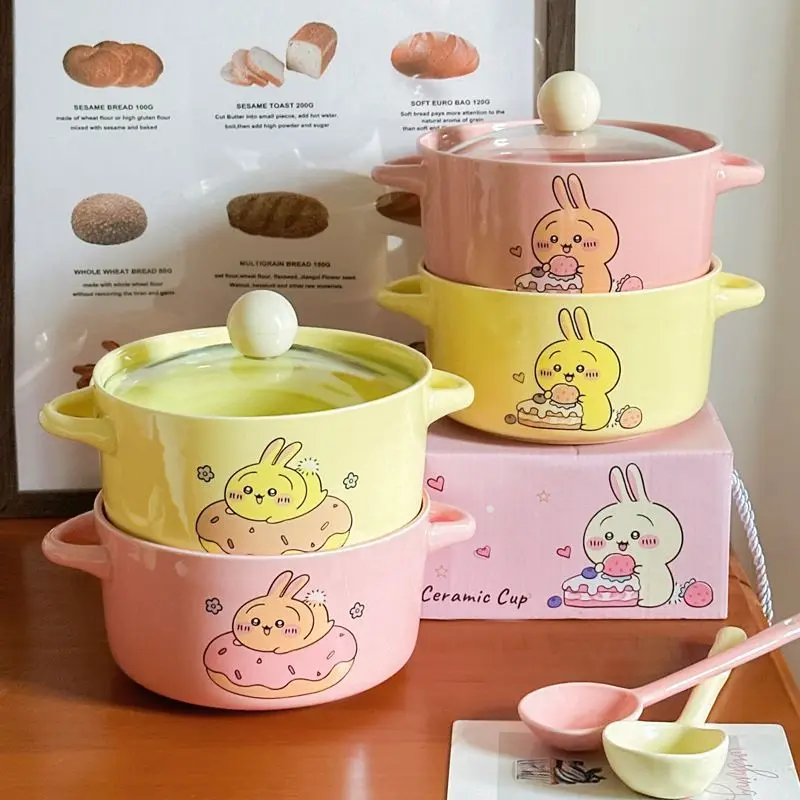 Chiikawa Cute Cartoon Ceramic  - đánh giá và giá Dim Sum Basket