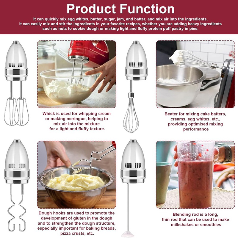 Hand Mixer Attachments Beater, - đánh giá và giá Kitchenaid Mixer Hand Mixer