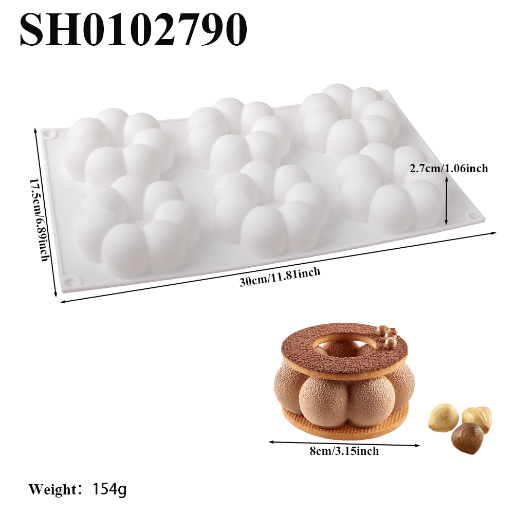 1 or 6 Cells Petal Shaped Donu - đánh giá và giá Donut Mold Silicone