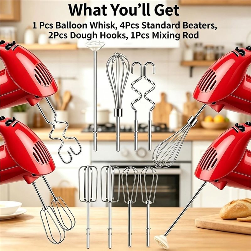 A92G HOT-Dough Hooks Whisk Ble - đánh giá và giá Kitchenaid Mixer Hand Mixer