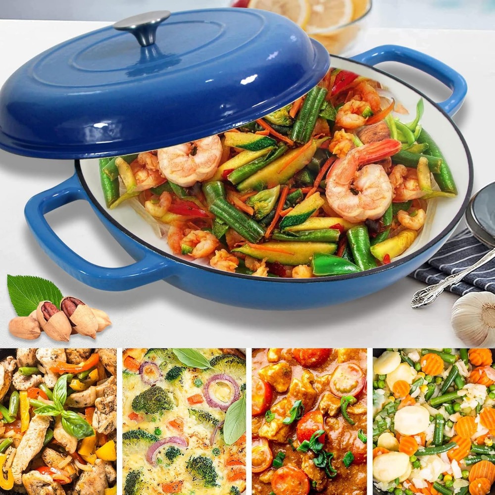 4.5L Dutch Oven Soup Pot Cast  - đánh giá và giá Cast Iron Corn