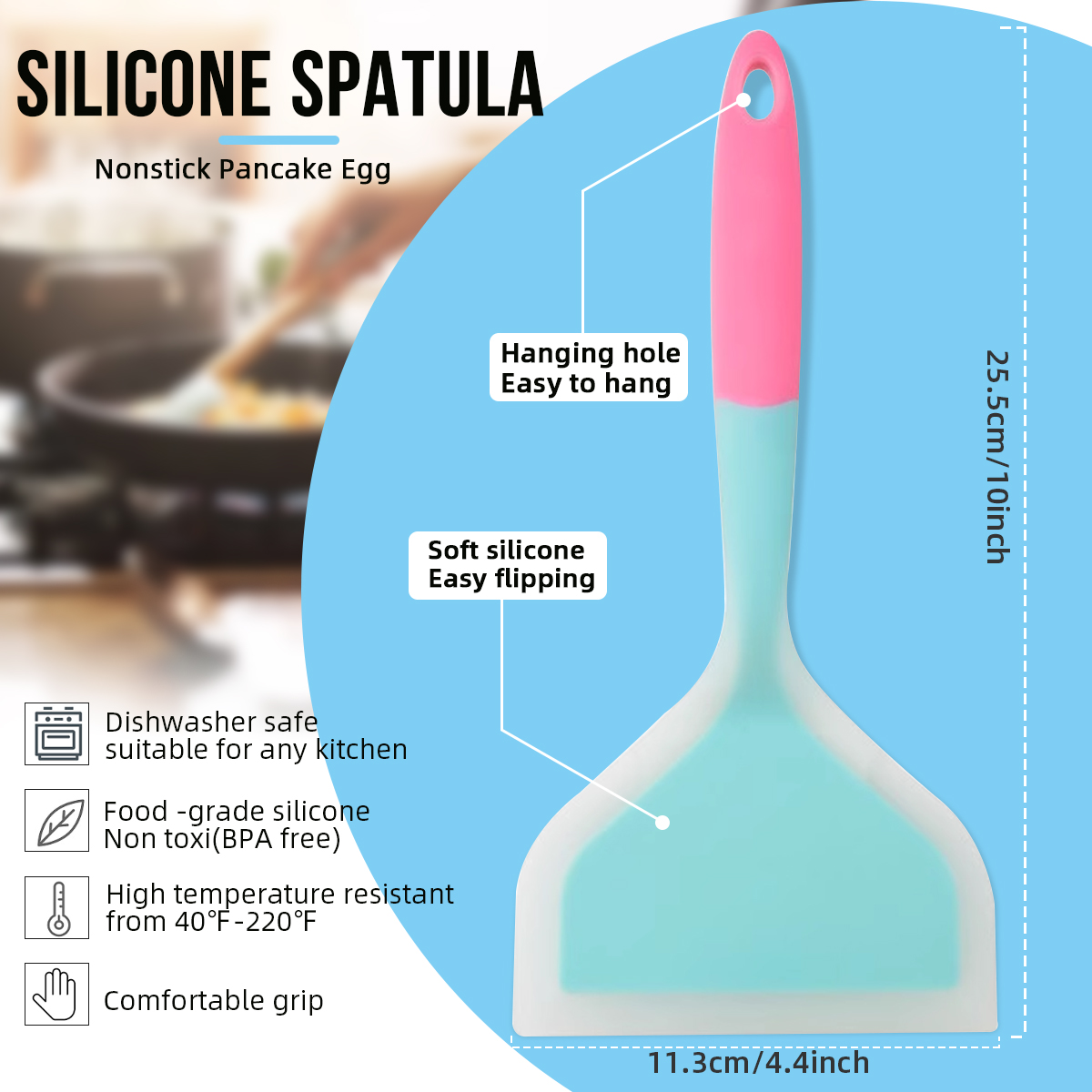 Silicone Spatula Cooking Utens - đánh giá và giá Okonomiyaki Spatula