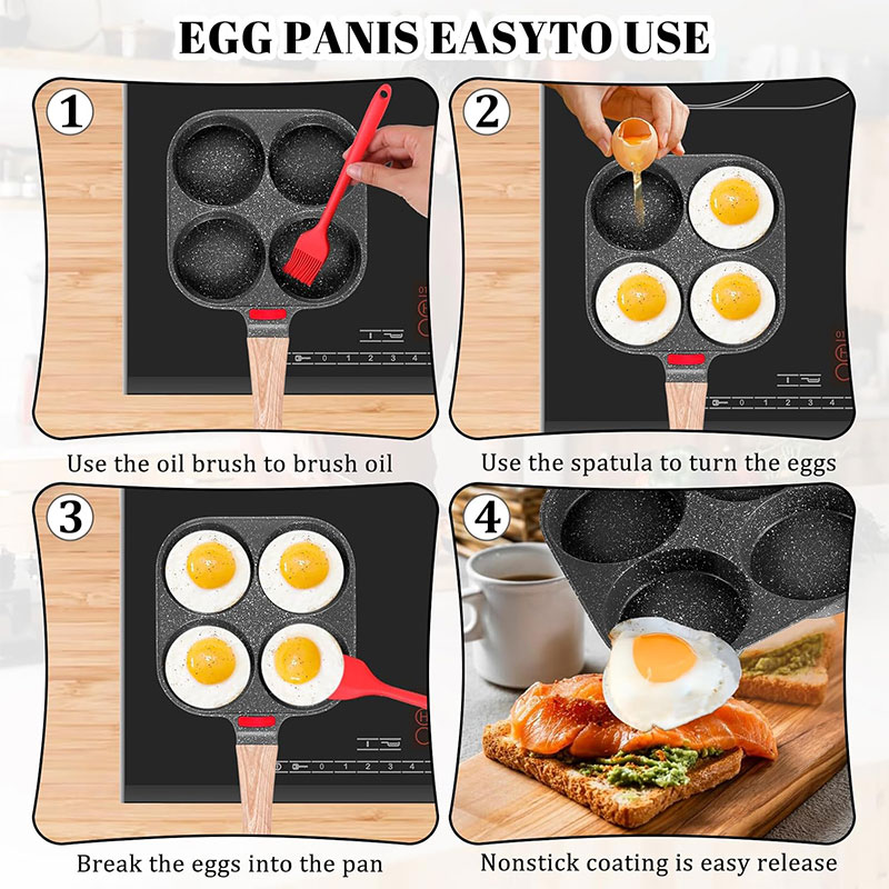 Deepened Egg Frying Pan with L - đánh giá và giá Mini Pancake Griddle