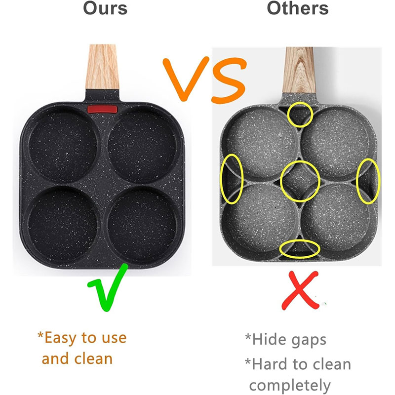 Deepened Egg Frying Pan with L - đánh giá và giá Mini Pancake Griddle