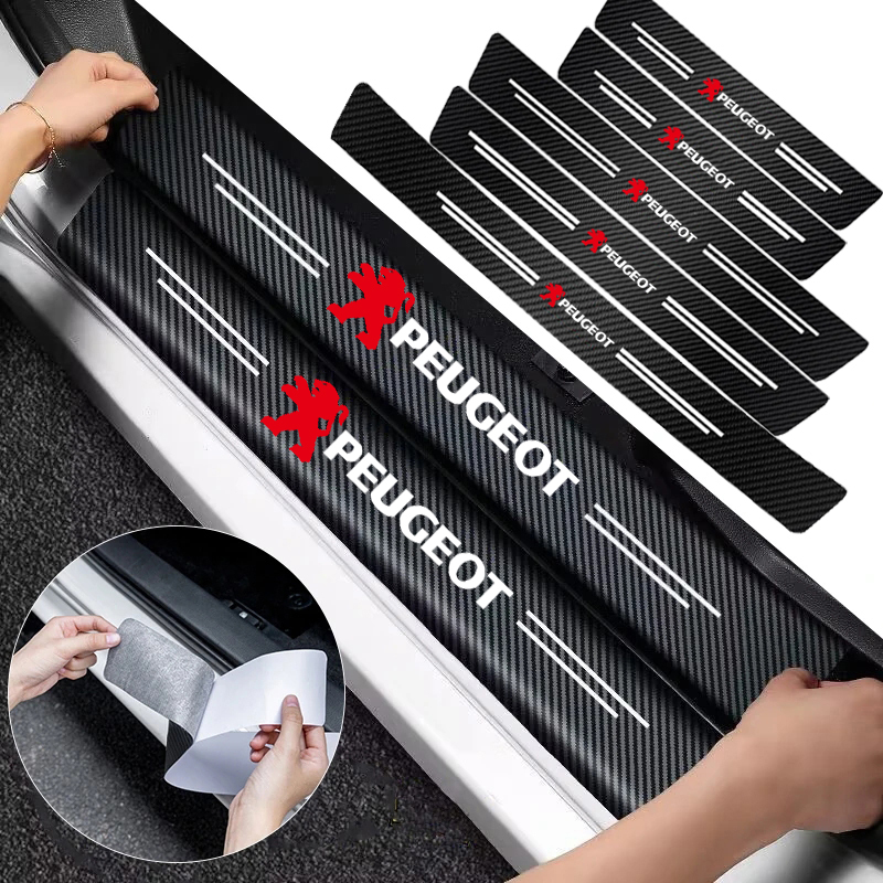 1/4/5Pcs Car Door Sill Scuff P - đánh giá và giá Crepe Pan Carbon