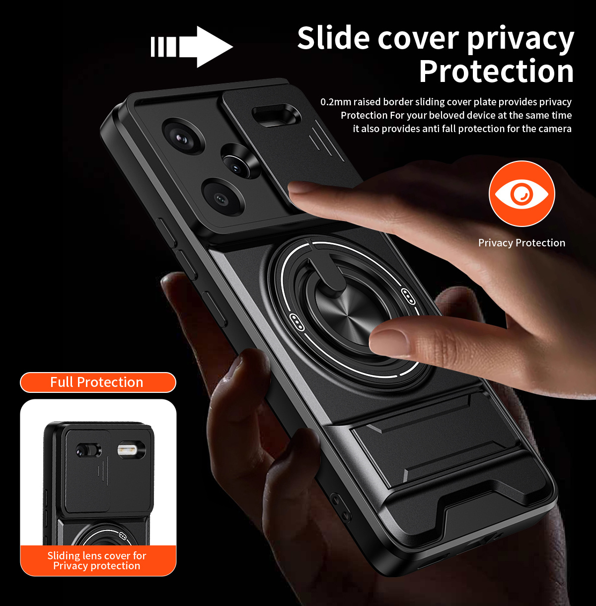 Lens Slide Camera Phone Case f - đánh giá và giá Taco Stand Holder