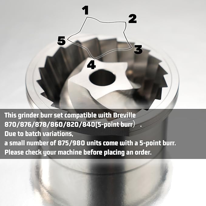 Conical Grinder Burr Set Repla - đánh giá và giá Breville Espresso Bes870