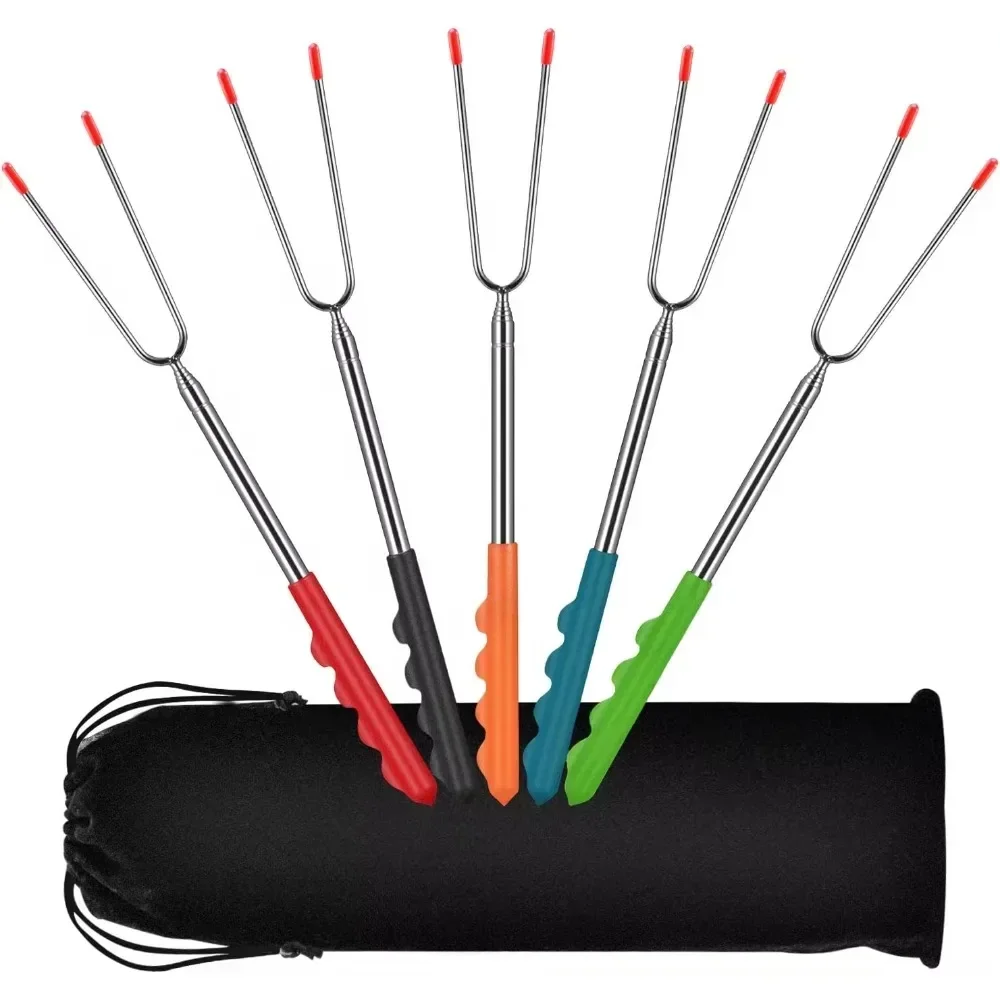 New BBQ Forks Telescopic  Barb - đánh giá và giá Corn Dog Stick